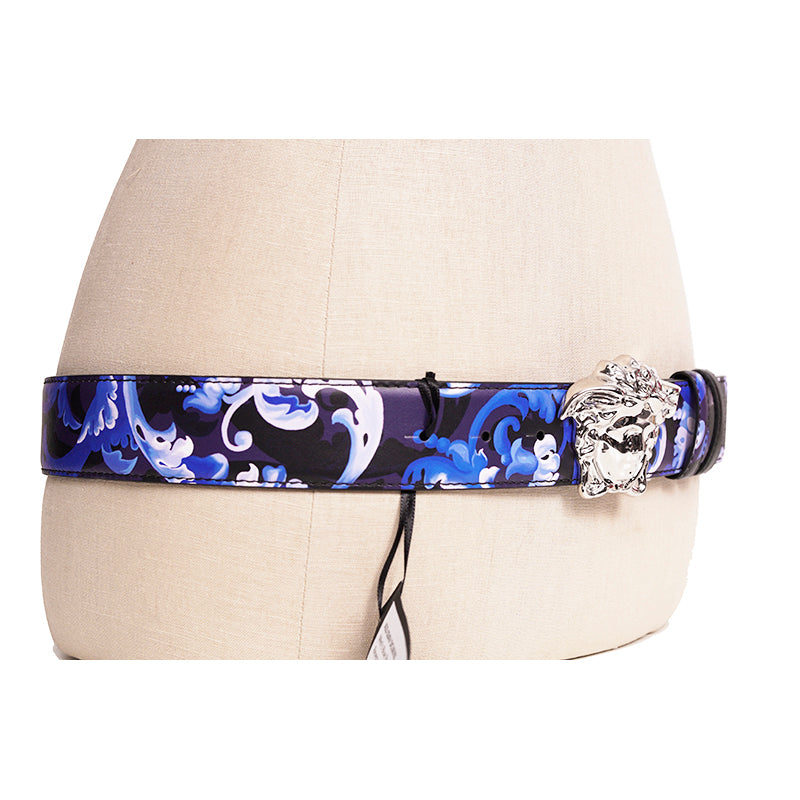 80/32 NEW $525 VERSACE Men BAROCCOFLAGE Reversible MEDUSA LOGO Baroque BELT