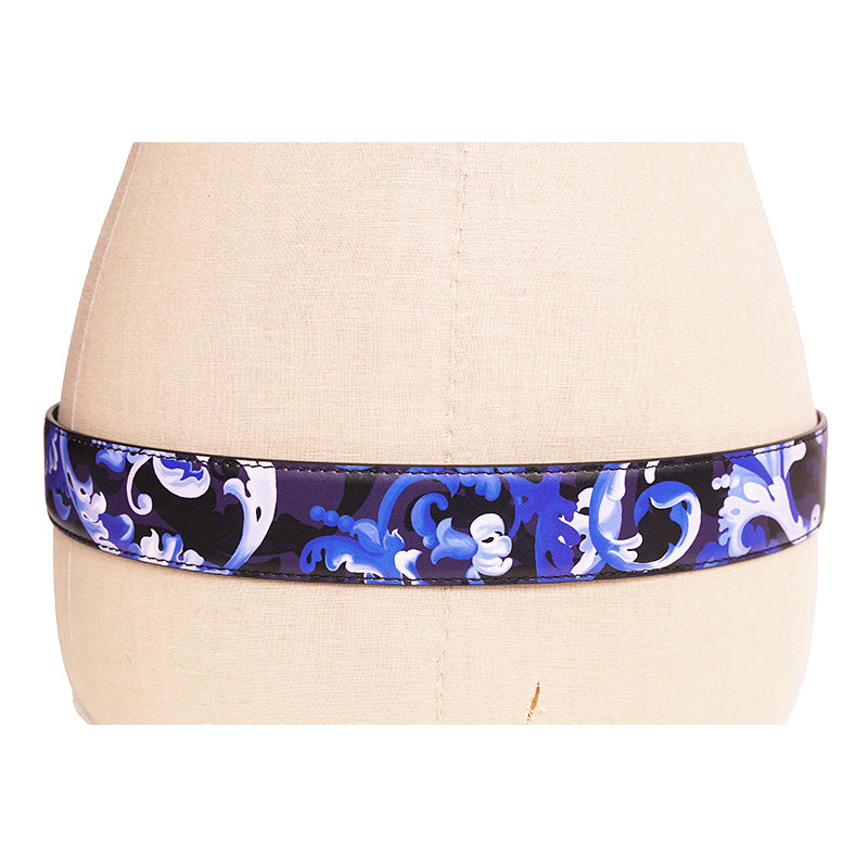 80/32 NEW $525 VERSACE Men BAROCCOFLAGE Reversible MEDUSA LOGO Baroque BELT