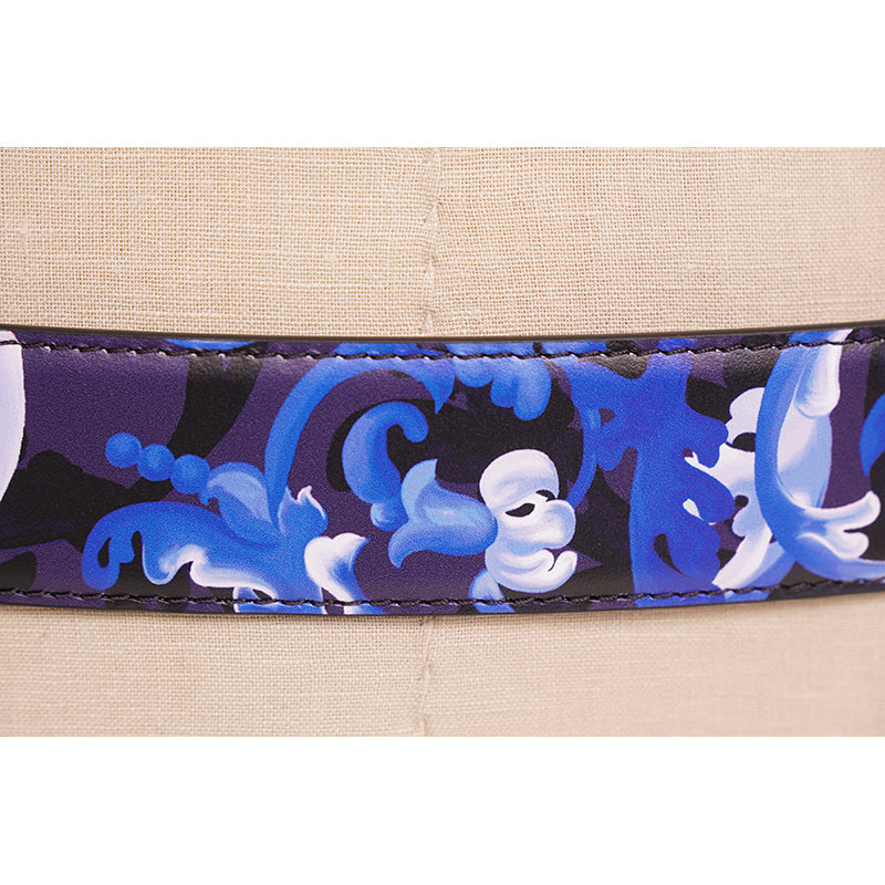 80/32 NEW $525 VERSACE Men BAROCCOFLAGE Reversible MEDUSA LOGO Baroque BELT
