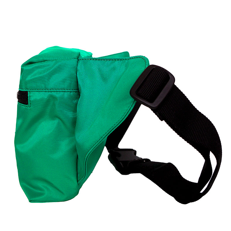 NEW $900 VERSACE Men's Emerald Green Nylon LA MEDUSA LOGO Sling Belt TRAVEL BAG