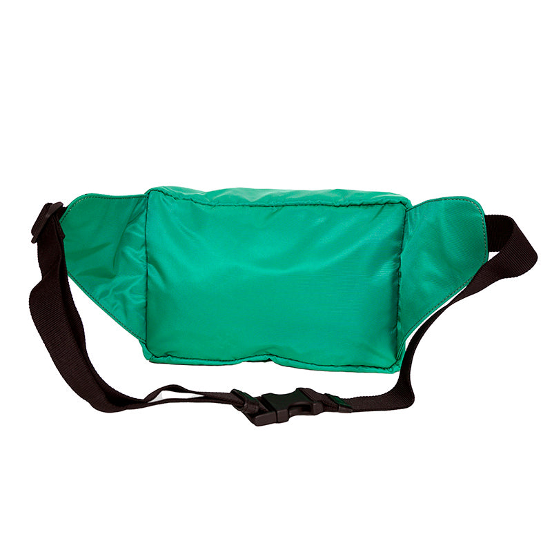 NEW $900 VERSACE Men's Emerald Green Nylon LA MEDUSA LOGO Sling Belt TRAVEL BAG
