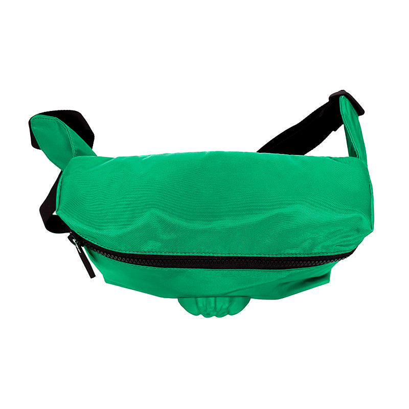 NEW $900 VERSACE Men's Emerald Green Nylon LA MEDUSA LOGO Sling Belt TRAVEL BAG