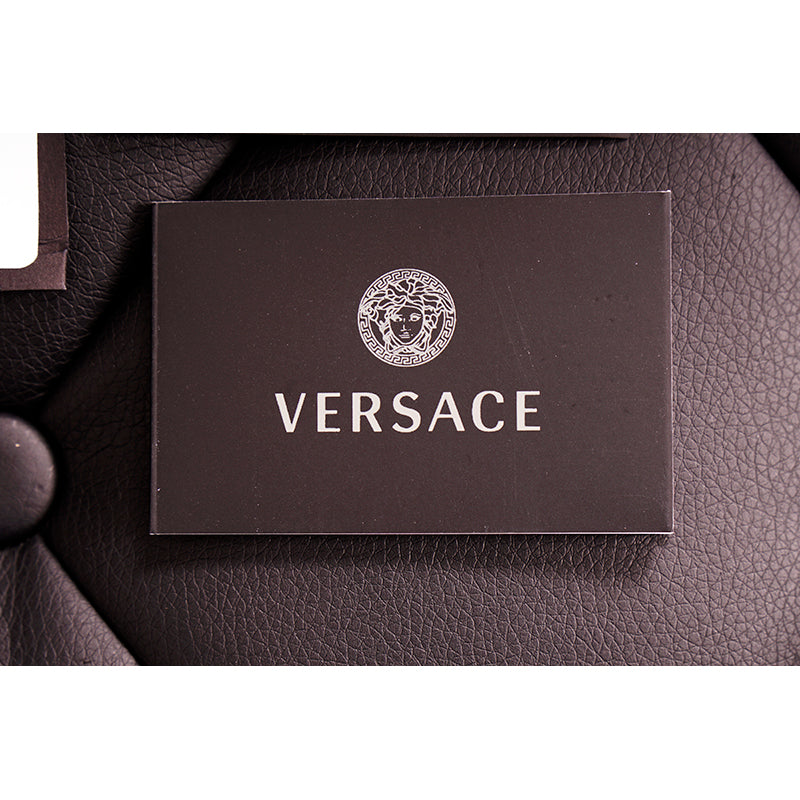 NEW $450 VERSACE Gold Brass Stars MEDUSA LOGO 80's Style Rocker Mono EAR CUFF
