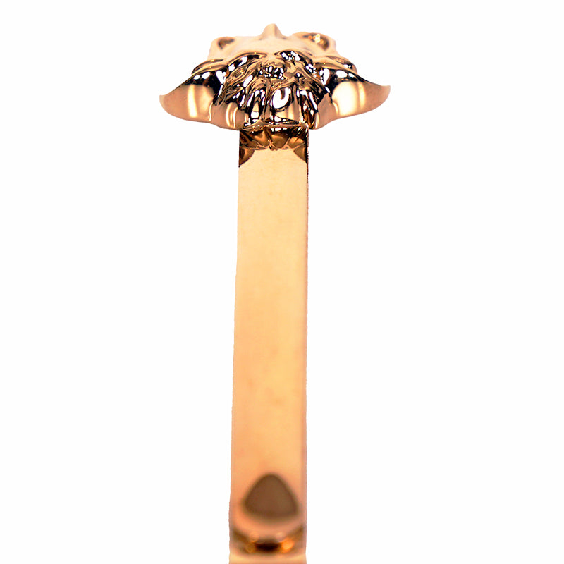 NEW $265 VERSACE Tribute RUNWAY Gold Tone Brass MEDUSA LOGO Barrette HAIR SLIDE