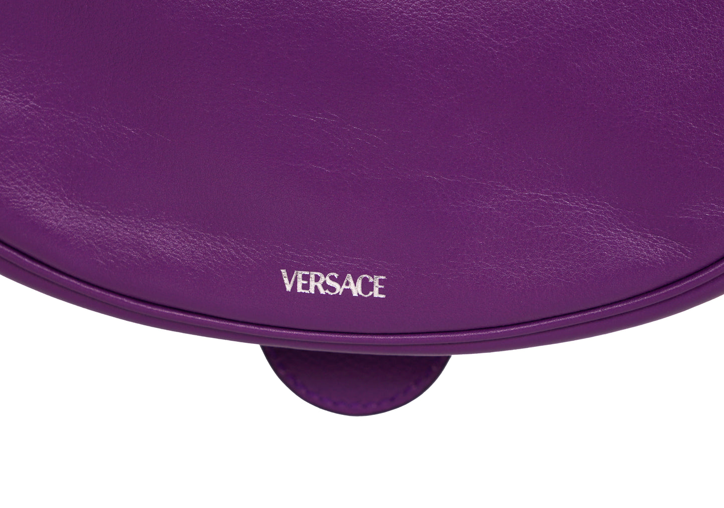 NEW VERSACE $1995 Purple Leather RUNWAY REPEAT HOBO Small BAG & CROSSBODY STRAP