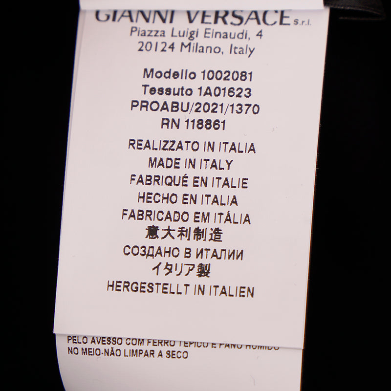 sz 3 US M NEW $625 VERSACE Black PINK LA GRECA LOGO Jersey Sporty JOGGER PANTS