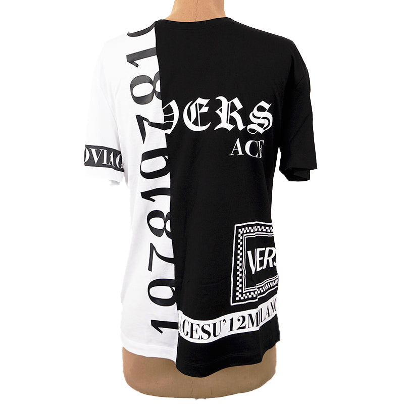 sz S NEW $650 VERSACE Mens Black BAROQUE MEDUSA Emblem GRAPHIC TSHIRT TEE SHIRT