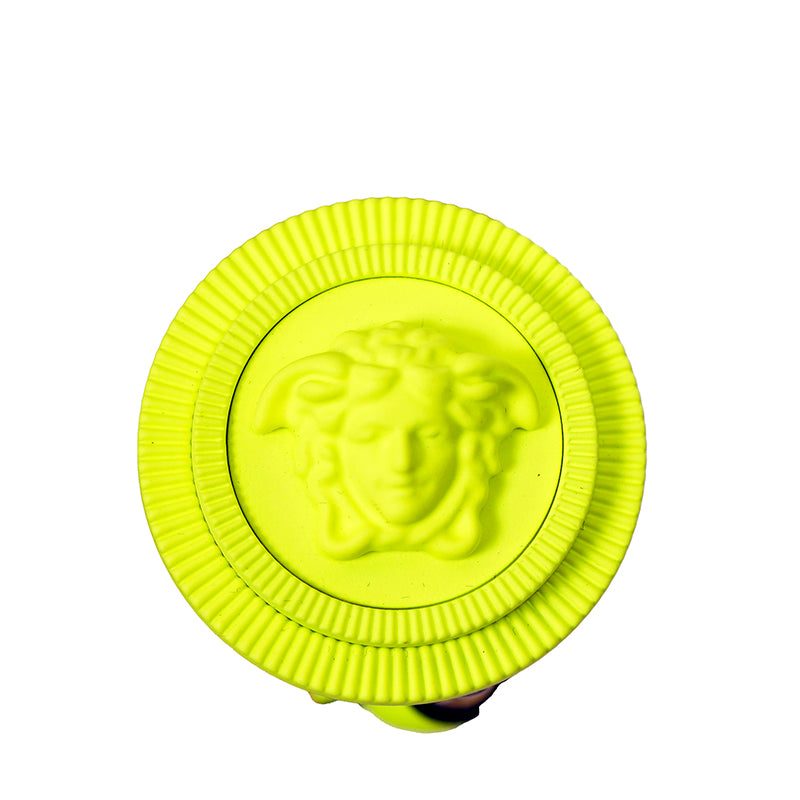 sz 95/38, 100/40 & 105/42 NEW $525 VERSACE Neon Yellow BIGGIE MEDUSA LOGO BUCKLE Leather BELT