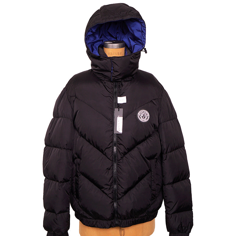 48 US M NEW $1600 VERSACE Men REVERSIBLE MEDUSA LOGO Down-Fill PUFFER JACKET NWT
