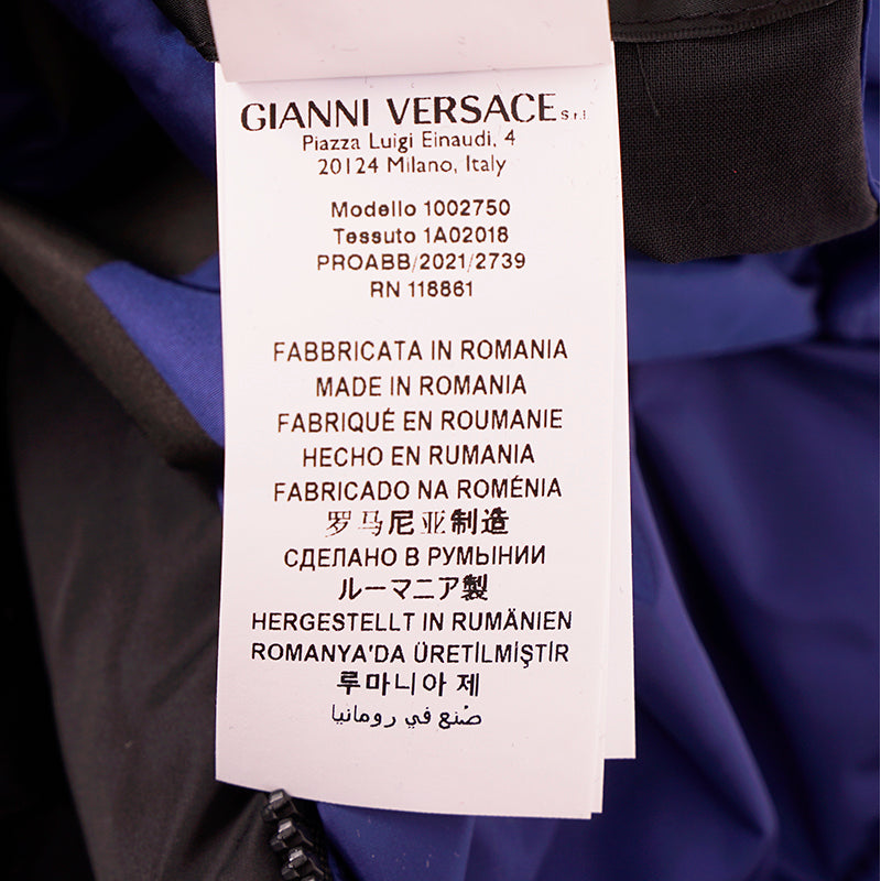 48 US M NEW $1600 VERSACE Men REVERSIBLE MEDUSA LOGO Down-Fill PUFFER JACKET NWT