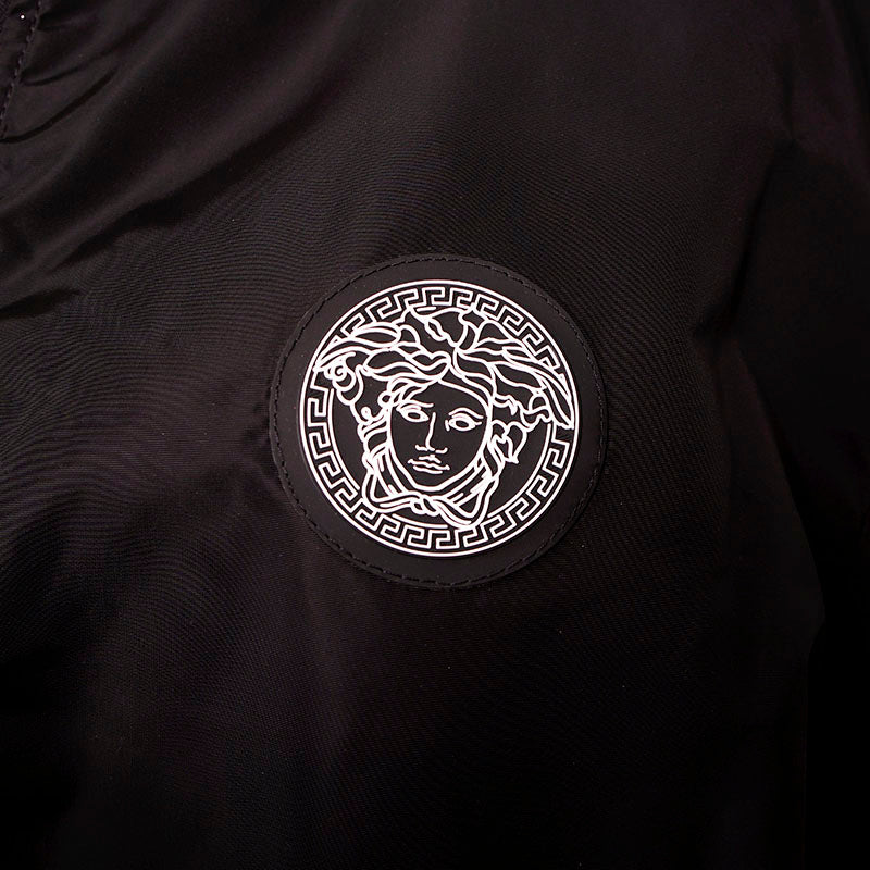 56 XXL NEW $2175 VERSACE Men's Red BAROQUE PRINT Medusa Logo REVERSIBLE JACKET