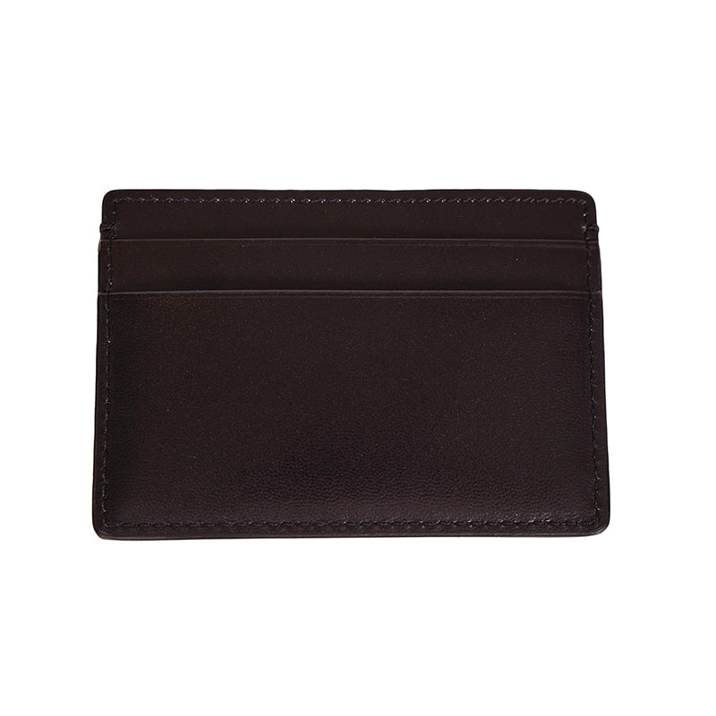 NEW $350 VERSACE Black Leather White LARGE MEDUSA LOGO Small CARD CASE Wallet