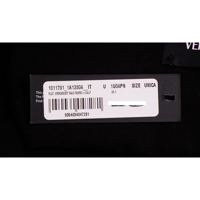 NEW $720 VERSACE Navy Heritage BAROCCO JACQUARD TECH Silver MEDUSA Crossbody BAG