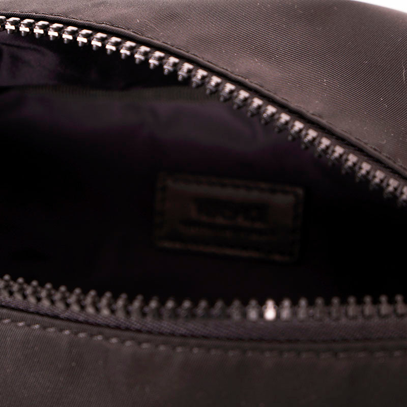 NEW $900 VERSACE Men's Black Nylon LA MEDUSA LOGO Sling Belt TRAVEL Waist BAG