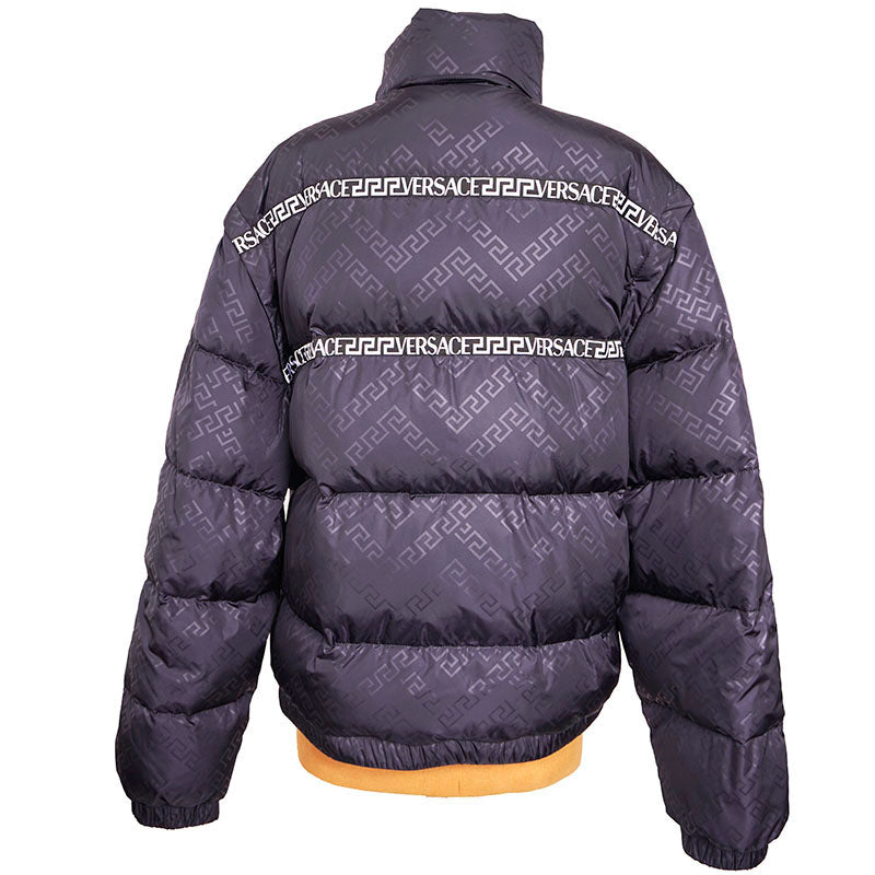 52 US L NEW $1500 VERSACE Men REMOVABLE ARMS GRECA LOGO Down-Fill PUFFER JACKET