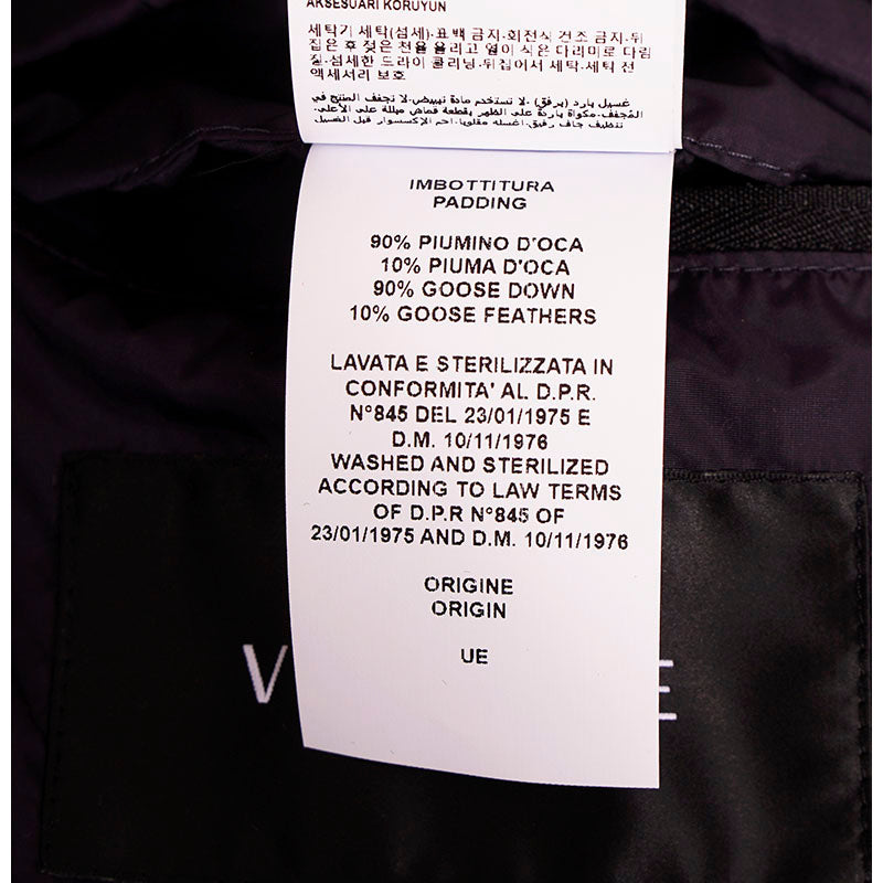 52 US L NEW $1500 VERSACE Men REMOVABLE ARMS GRECA LOGO Down-Fill PUFFER JACKET