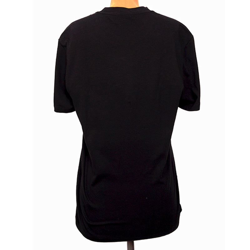 sz XS NEW $525 VERSACE Men's Black ROYAL REBELLION CREST Crew Neck T-SHIRT TEE