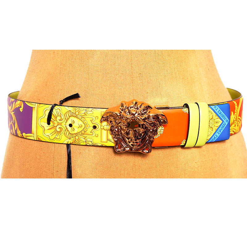 sz 80/85/90/105 NEW $595 VERSACE Men HERITAGE BAROQUE Reversible MEDUSA Logo BELT