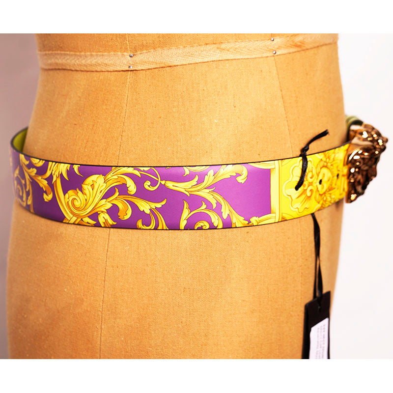 sz 80/85/90/105 NEW $595 VERSACE Men HERITAGE BAROQUE Reversible MEDUSA Logo BELT