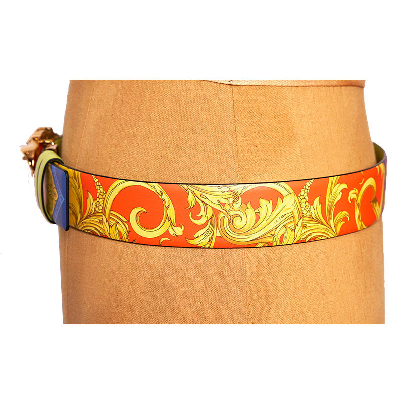 sz 80/85/90/105 NEW $595 VERSACE Men HERITAGE BAROQUE Reversible MEDUSA Logo BELT