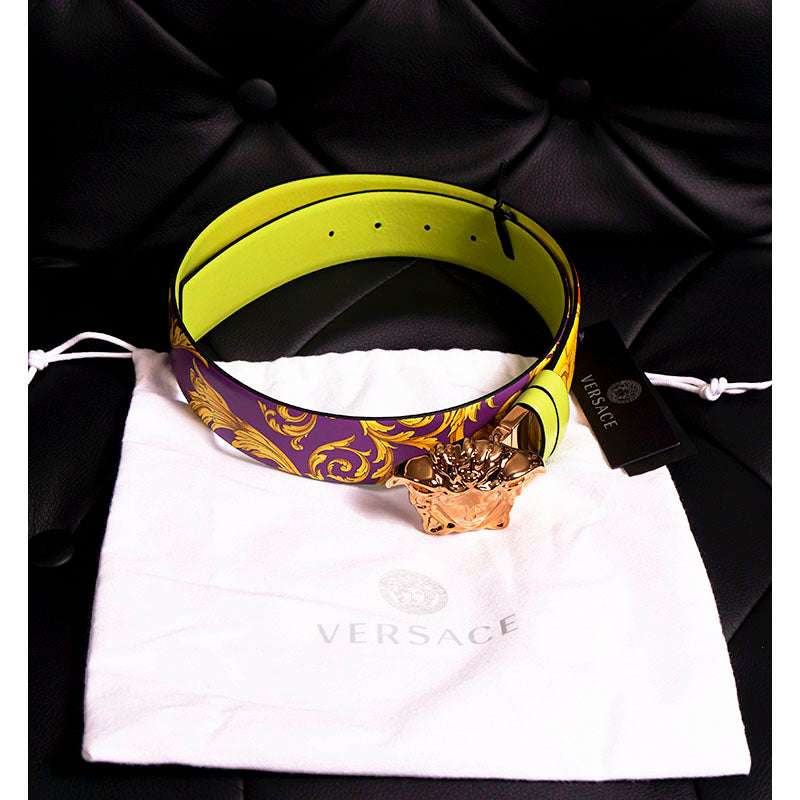 sz 80/85/90/105 NEW $595 VERSACE Men HERITAGE BAROQUE Reversible MEDUSA Logo BELT