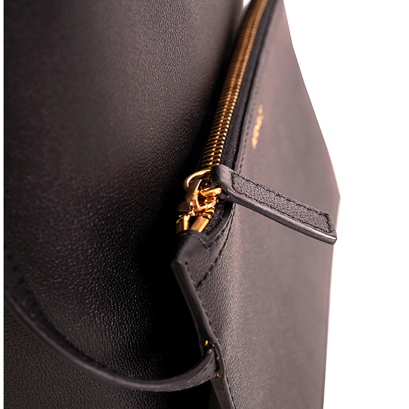 NEW $1,175 VERSACE Black Leather YELLOW BAROCCO FLORAL LINING Tote VIRTUS V BAG
