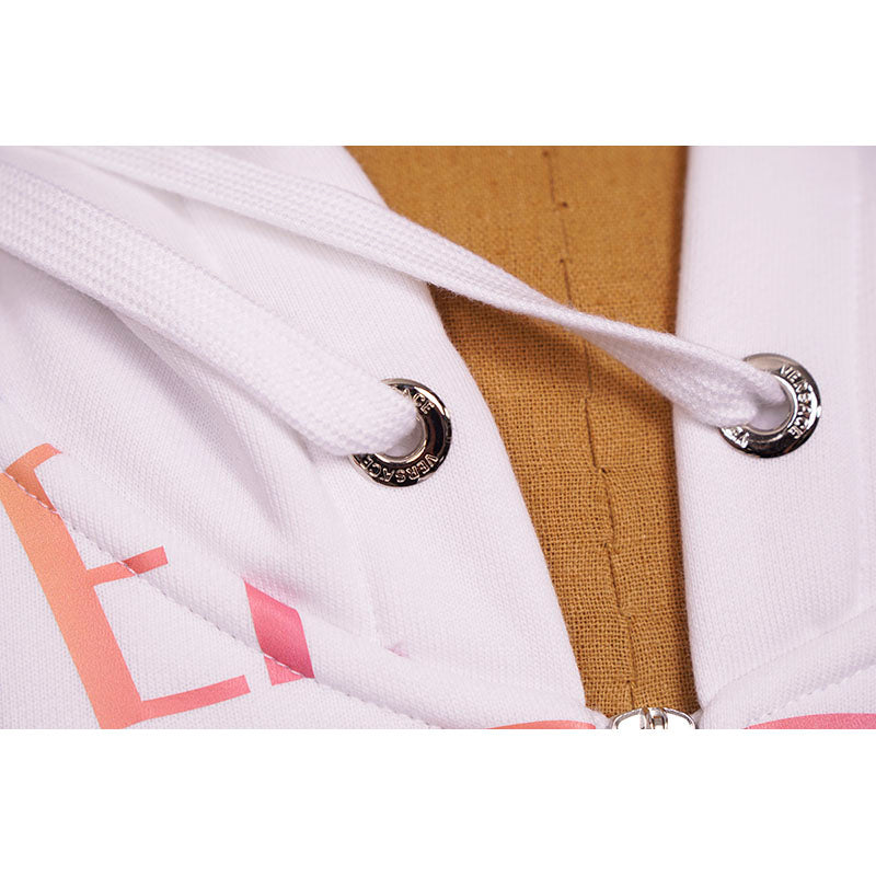 sz XL NEW $1625 VERSACE Men's White NEON RAINBOW MEDUSA Hoodie SWEATSHIRT JACKET