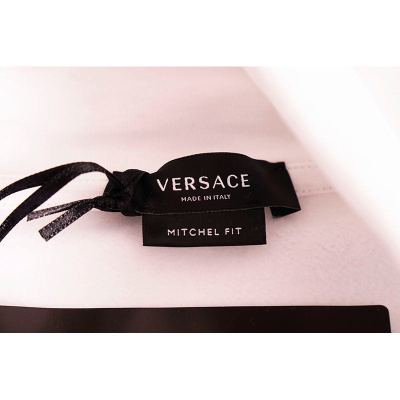 sz XL NEW $1625 VERSACE Men's White NEON RAINBOW MEDUSA Hoodie SWEATSHIRT JACKET