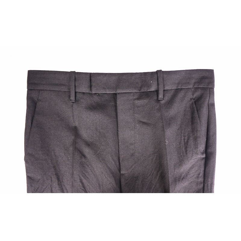 38 NEW $900 GUCCI RUNWAY Black Wool Mohair Rigid Texture CLASSIC TROUSER PANTS