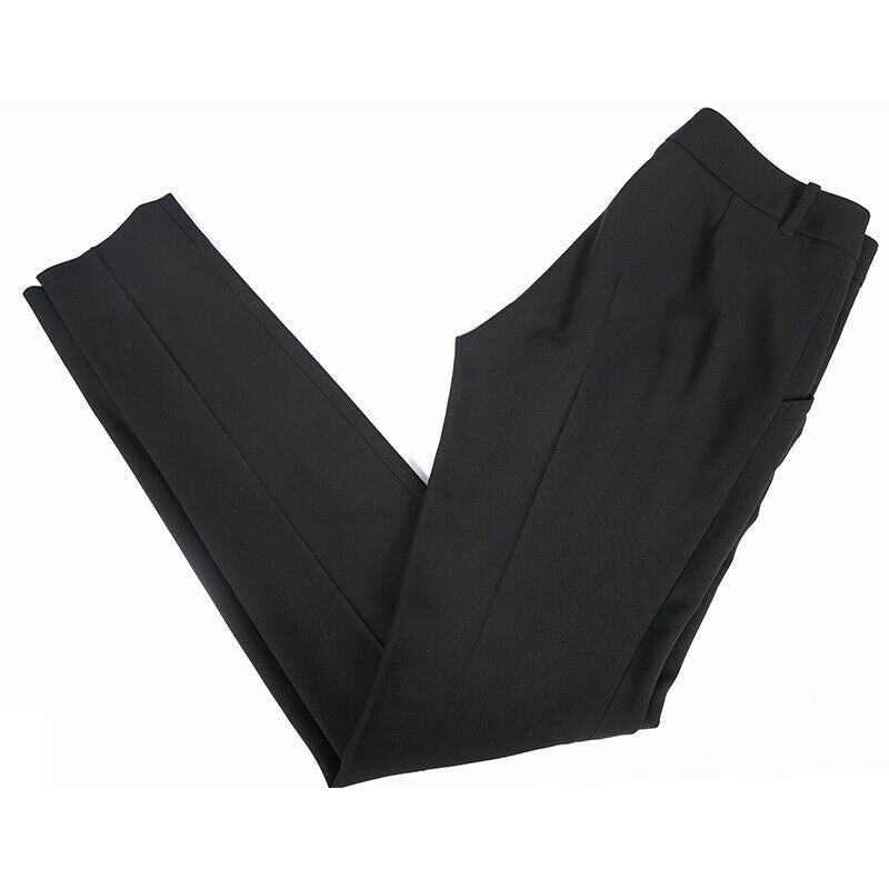 sz 38 NEW $850 GUCCI Black Wool Blend STIRRUP LOGO Classic SKINNY FITTED PANTS
