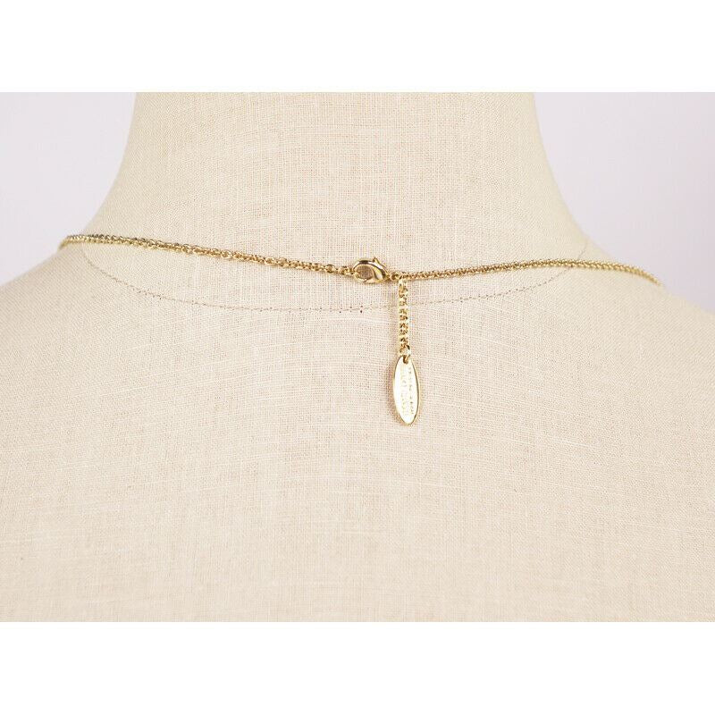 NEW $780 ROBERTO CAVALLI Gold Tone SNAKE FLOWER Enamel Swarovki Crystal NECKLACE