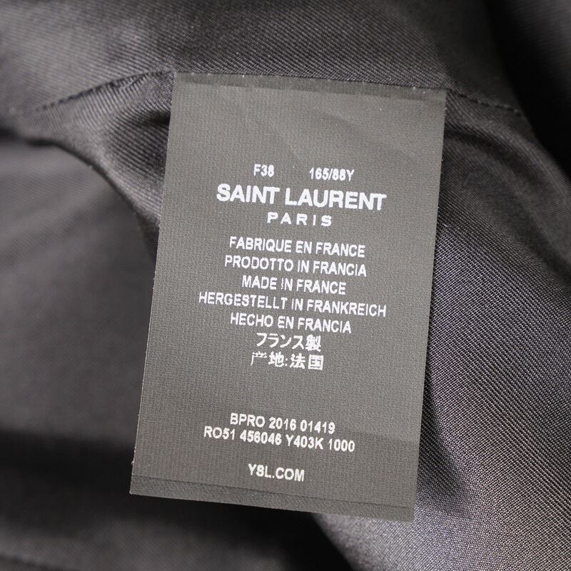 38 40 NEW $2250 SAINT LAURENT Black SHEER LACE UPPER Spring PEPLUM Pencil DRESS