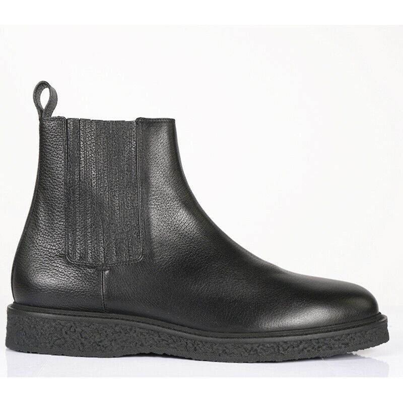 sz 43.5 & 45 NEW $1125 SAINT LAURENT Mens Pebble Leather HUGO 25 CHELSEA BOOTS