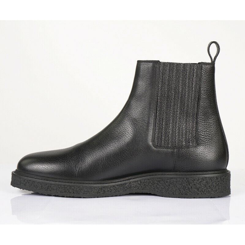 sz 43.5 & 45 NEW $1125 SAINT LAURENT Mens Pebble Leather HUGO 25 CHELSEA BOOTS