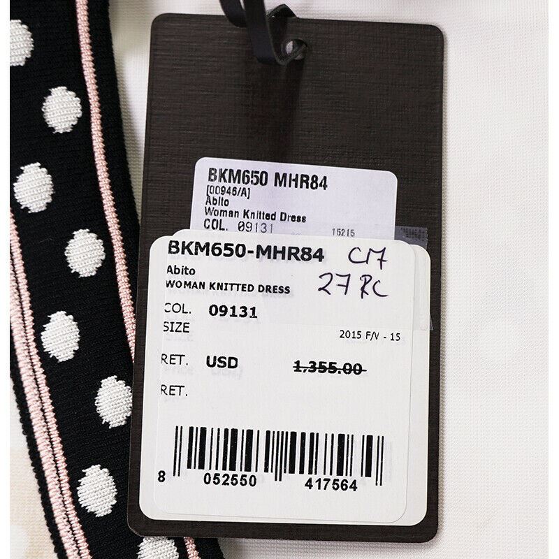 38 NEW $1355 ROBERTO CAVALLI Pink Floral JERSEY KNIT Fitted SPRING DRESS