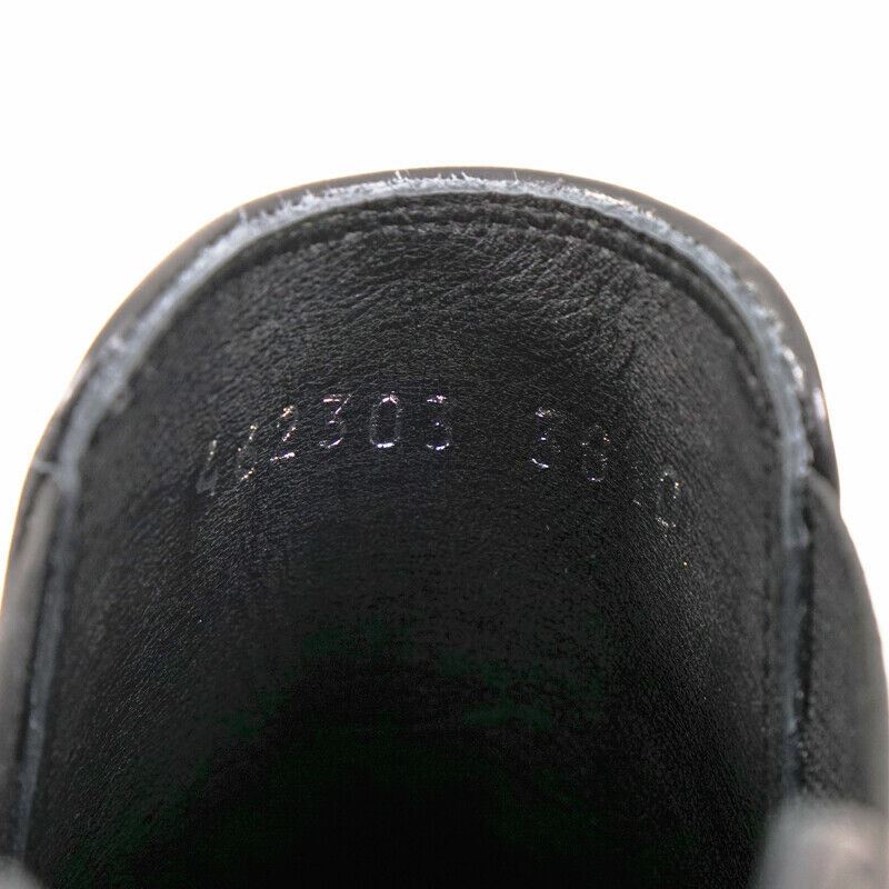 SZ 38.5 NEW $1265 ALEXANDER MCQUEEN Black Leather SILVER STUDDED Chelsea BOOTS