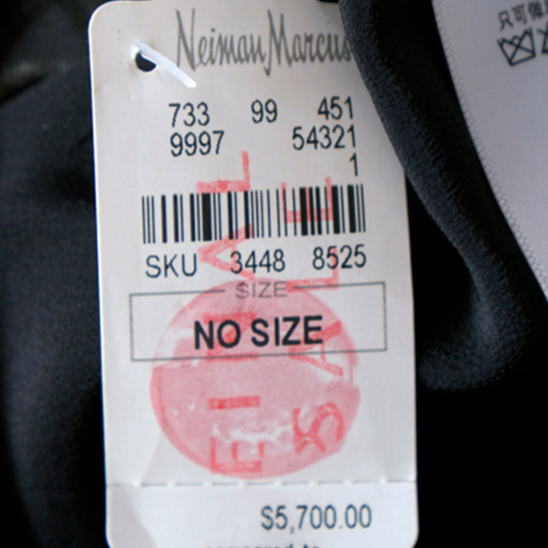 sz 38 NEW $5700 CHRISTIAN DIOR Runway Black LEATHER Bubble MINI DRESS w/ POCKETS