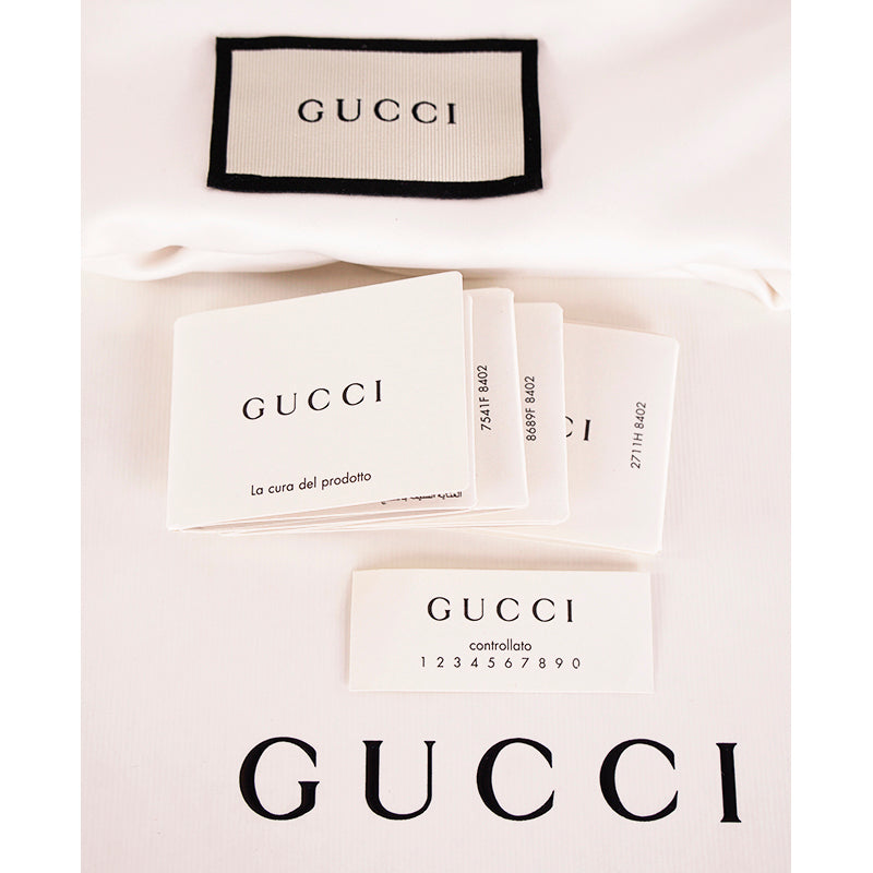 NEW $1,225 GUCCI Black NIGHT COURRIER Supreme Canvas Logo Clutch Wristlet BAG