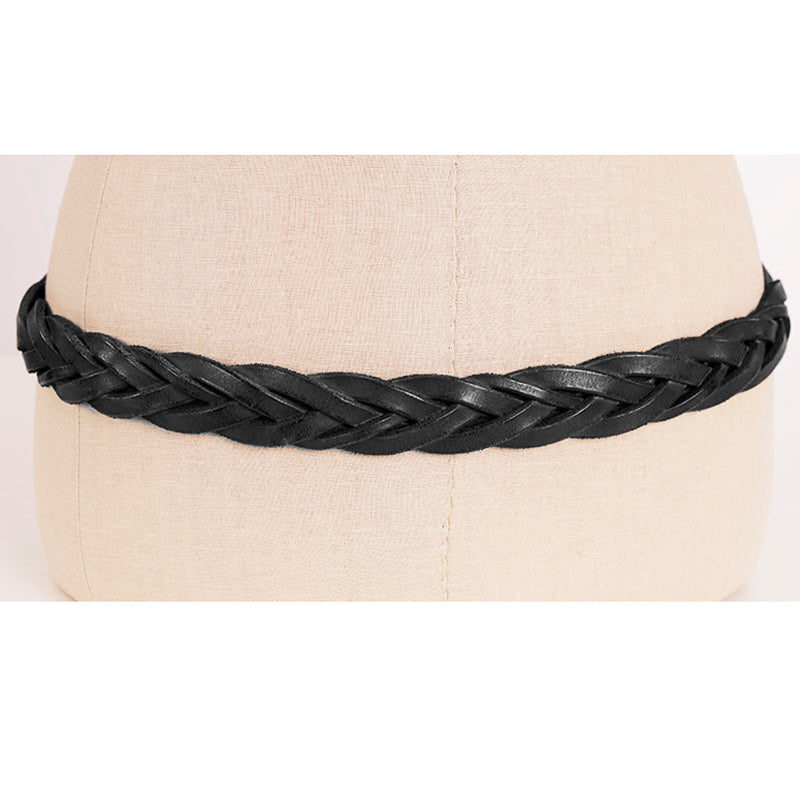 sz 110/44 NEW $550 GUCCI Men's DIONYSUS BUCKLE Black Braided RUGGED Leather BELT