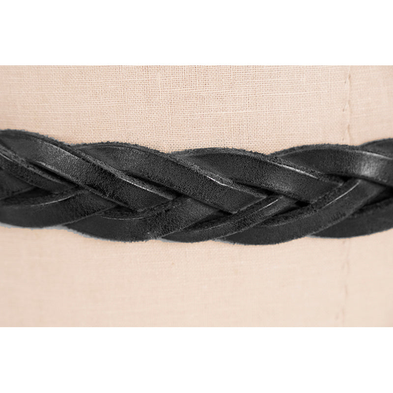 sz 110/44 NEW $550 GUCCI Men's DIONYSUS BUCKLE Black Braided RUGGED Leather BELT