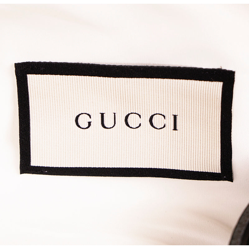 sz 110/44 NEW $550 GUCCI Men's DIONYSUS BUCKLE Black Braided RUGGED Leather BELT