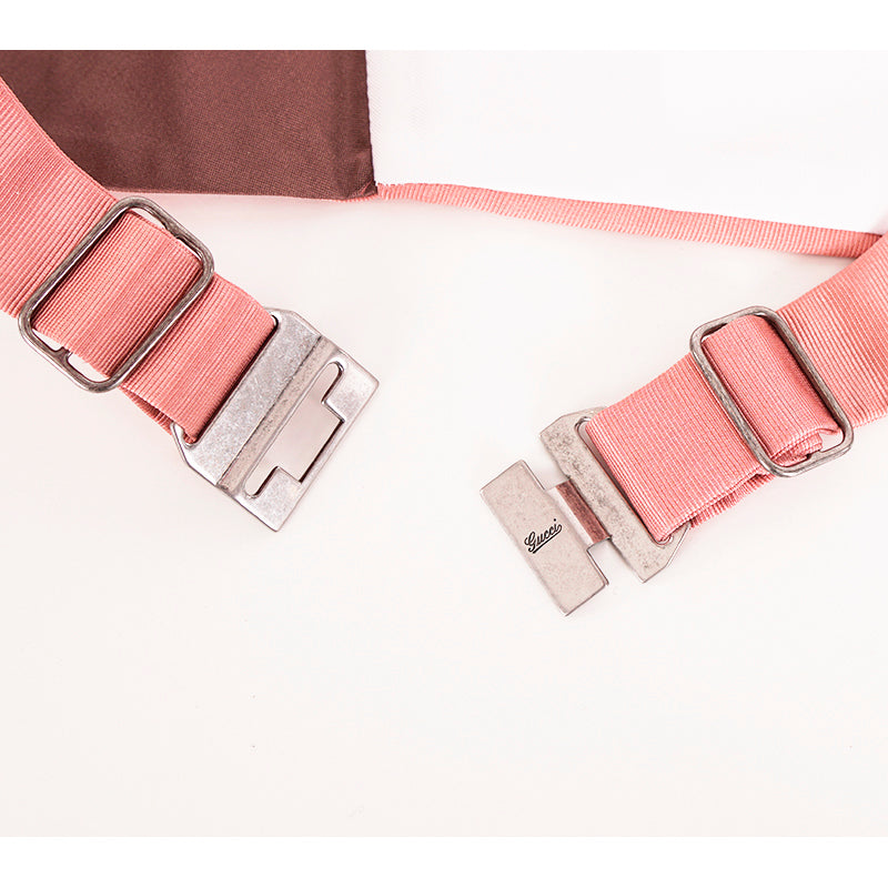 sz S/M NEW $350 GUCCI Men's Pink Silk Faille Classic TUXEDO BELT CUMMERBUND