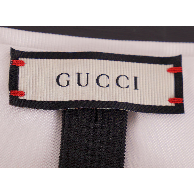sz L/XL NEW $350 GUCCI Men's White Silk Faille Classic TUXEDO BELT CUMMERBUND