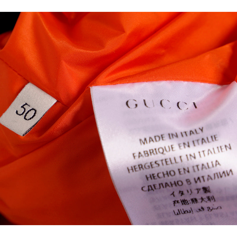 sz 40 $2800 GUCCI RUNWAY Black BOUQUETS FLORAL PRINT Nylon Spring BOMBER JACKET