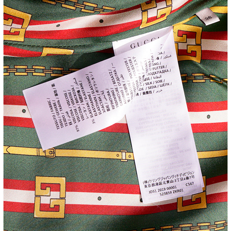 38 NEW $2,700 GUCCI Runway Black Cady BLAZER JACKET - Archival GG LOGO LINING