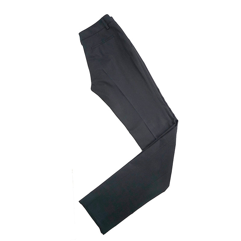 sz 40 NEW $750 GUCCI Woman's Navy Blue Cotton Twill STRAIGHT LEG Trousers PANTS