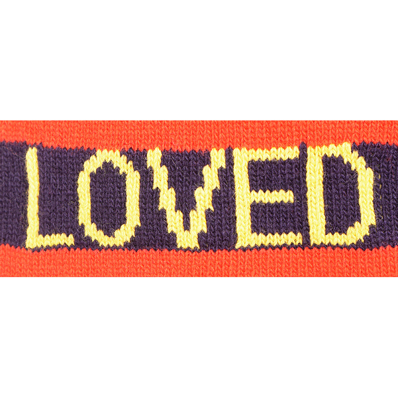 NEW $810 GUCCI Men's Unisex Red and Navy Striped Wool Long Scarf With Bee Logo