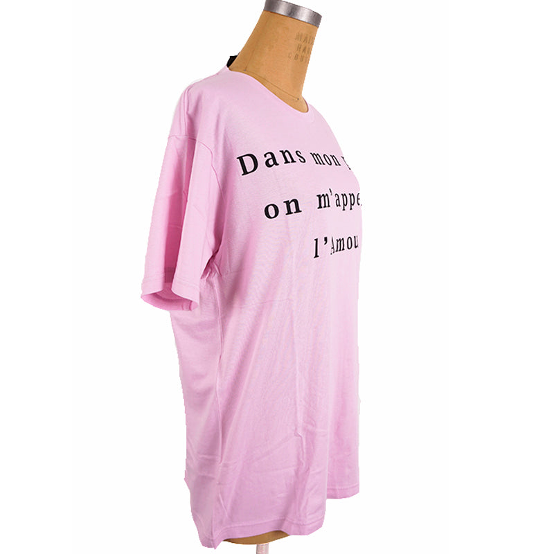 XS NEW $690 GUCCI Lilac Pink BLACK WINGED SKULL LOGO Oversize TEE T-SHIRT TOP