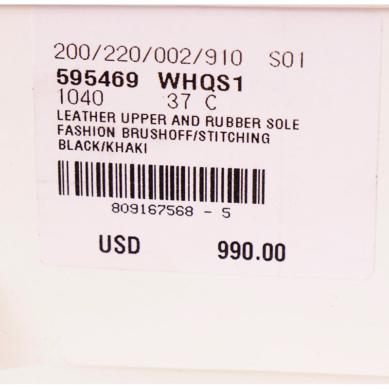 38.5 NEW $990 ALEXANDER MCQUEEN Woman's Olive Green Lace Up Leather Runway Boots
