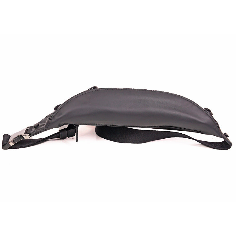 NEW $1260 ALEXANDER MCQUEEN Black Fuchsia Leather RIB CAGE Harness Belt BUM BAG